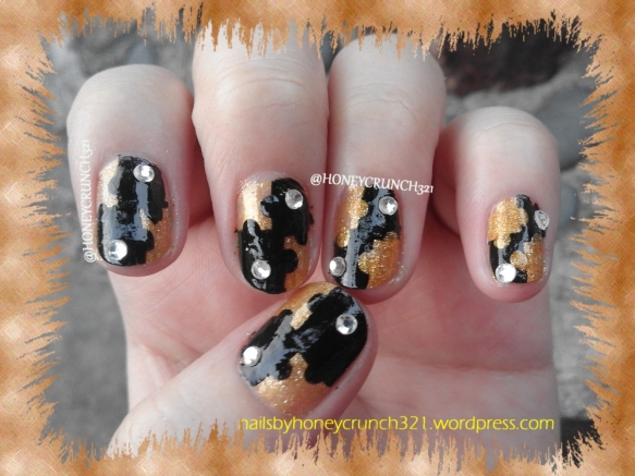 black &amp; gold abstract2
